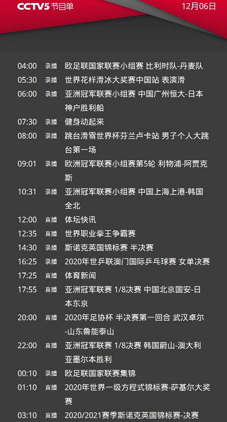 BJL平台：
CCTV5直播亚冠国安PK东京FC+蔚山PK墨尔本+足协杯鲁能vs武汉卓尔 5+转两场CBA(图6)